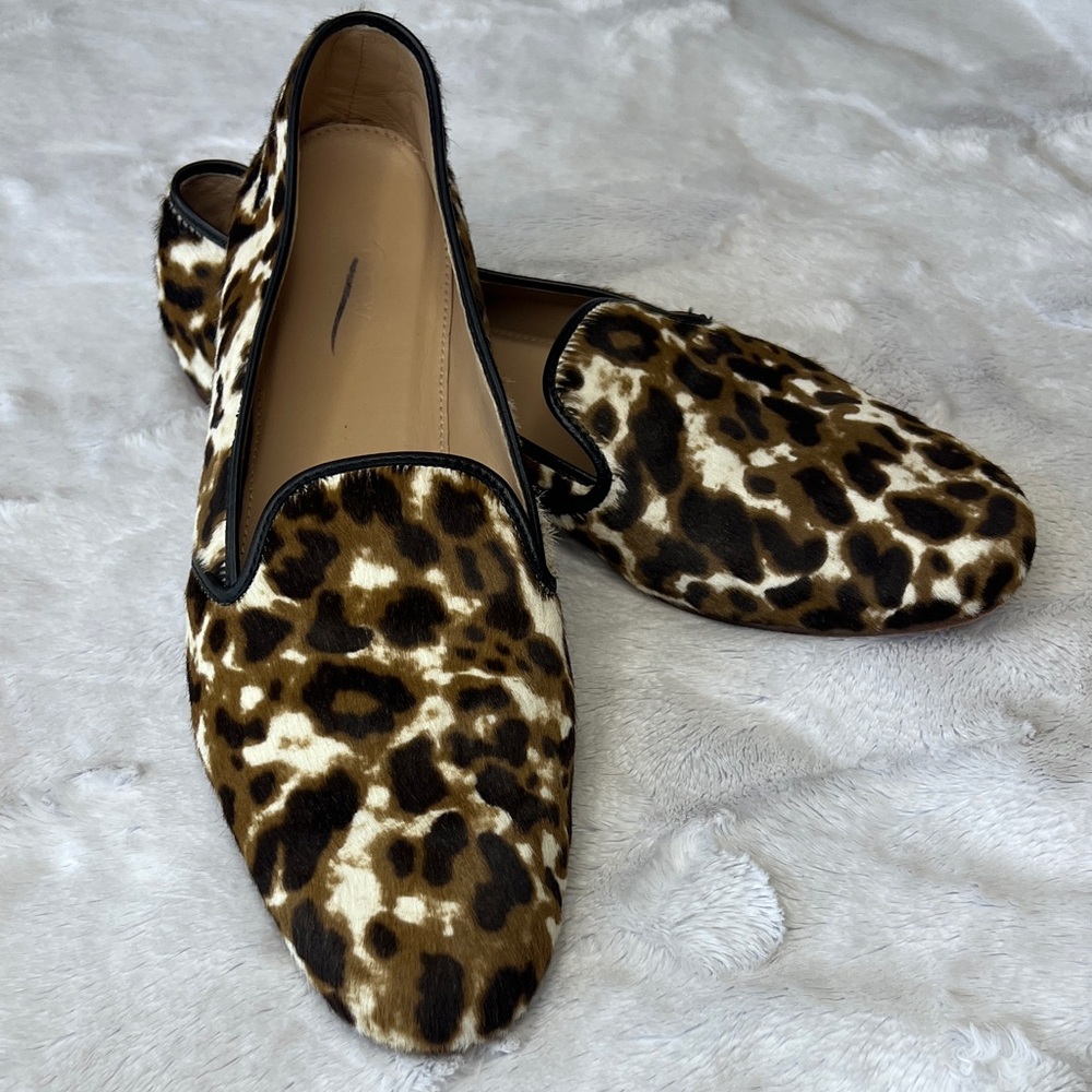 J CREW ~ CORA CALF HAIR FLATS ~ Size 9